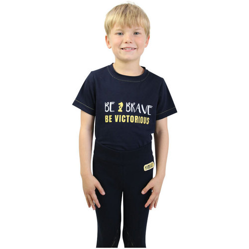 Vêtements Enfant T-shirts manches longues Little Knight Be Brave Multicolore