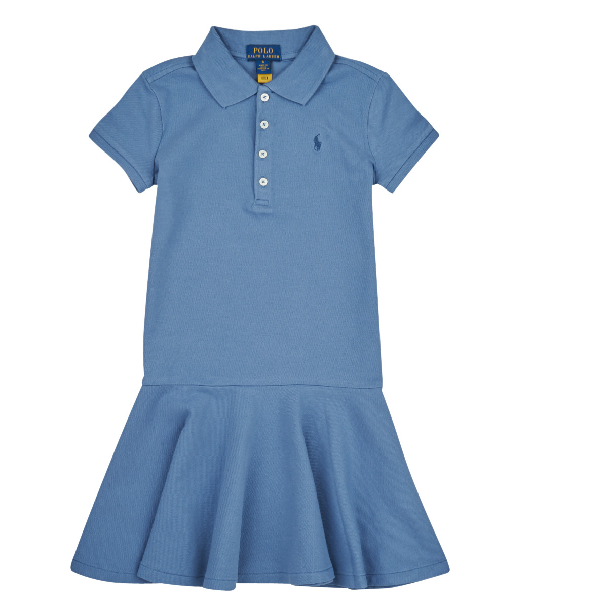 Vêtements Fille DH0838 Short Sleeve Polo accessories SS POLO accessories DRES-DRESSES-KNIT Bleu