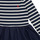 Vêtements Fille Robes courtes Polo Ralph Lauren LS CN DAY DRESS Marine / Blanc