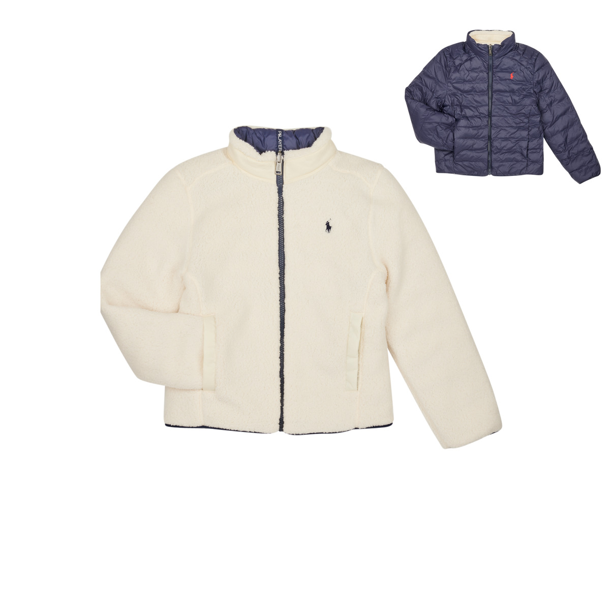 Vêtements Garçon Doudounes Polo Ralph Lauren DIVERSIONJKT-OUTERWEAR-COAT Kids Printed Polo & Shorts Set