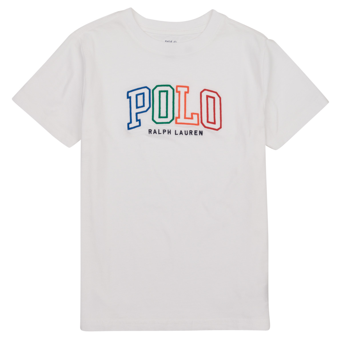 Vêtements Fille T-shirts manches courtes Buttoned Polo Ralph Lauren SSCNM4-KNIT SHIRTS Blanc