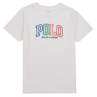 Vêtements Fille T-shirts manches courtes Polo Ralph Lauren SSCNM4-KNIT SHIRTS- Blanc