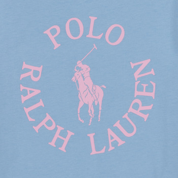 Polo Ralph Lauren SS GRAPHIC T-KNIT SHIRTS Bleu Ciel / Rose