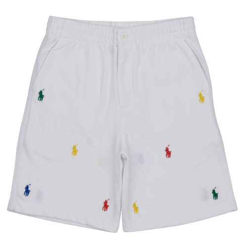 Vêtements Garçon blue Shorts / Bermudas Polo Ralph Lauren PREPSTER SHT-SHORTS-ATHLETIC Blanc