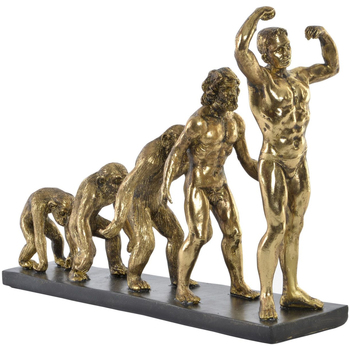 Lampe En Grès Ocre Rouge Et Statuettes et figurines Item International Figurine en résine dorée évolution de l'homme 26 cm Doré