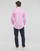 Vêtements Homme Chemises manches longues Polo Ralph Lauren CHEMISE AJUSTEE SLIM FIT EN POPELINE RAYE Rose / Blanc
