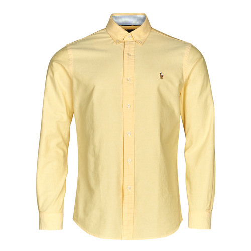 Vêtements Homme Chemises manches Accessories True Religion Spring Polo Shirts CHEMISE COUPE DROITE EN OXFORD Jaune