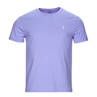 Vêtements Homme T-shirts manches courtes Polo Ralph Lauren T-SHIRT AJUSTE EN COTON Bleu Mauve / Lafayette Blue