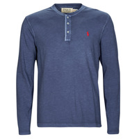 Vêtements Homme T-shirts manches longues Polo Ralph Lauren HENLEY Bleu / Old Royal