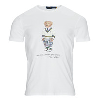 Vêtements Homme T-shirts manches courtes Polo Ralph Lauren T-SHIRT POLO BEAR AJUSTE EN COTON Blanc