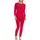 Vêtements Femme Pyjamas / Chemises de nuit Lisca Pyjama tenue d'intérieur pantalon top manches longues Rouge