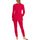Vêtements Femme Pyjamas / Chemises de nuit Lisca Pyjama tenue d'intérieur pantalon top manches longues Rouge