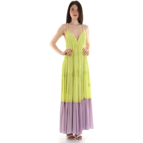 Vêtements Femme Robes longues Sfizio 22FE6639CREPONNE Vert