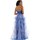 Vêtements Femme Robes longues Impero Couture BU25207-3 Bleu