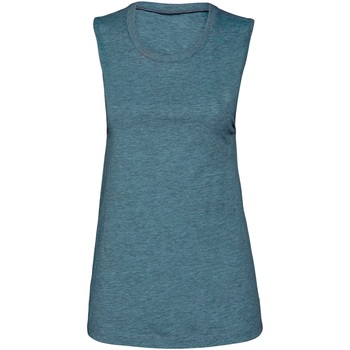 Vêtements Femme Débardeurs / T-shirts sans manche Bella + Canvas Muscle Bleu