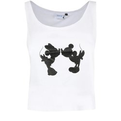 Vêtements logo Débardeurs / T-shirts floral sans manche Disney  Noir
