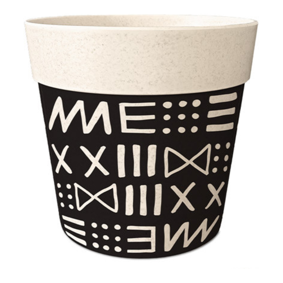 Maison & Déco Vases / caches pots d'intérieur Sud Trading Cache Pot Bambou noir et beige 6 cm Beige