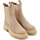Chaussures Femme Bottines Oh My Sandals Paname Patti Cuir Suede Beige