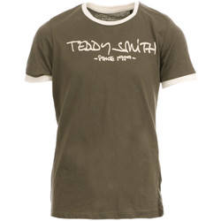 Vêtements Garçon T-shirts manches courtes Teddy Smith 61002433D Kaki