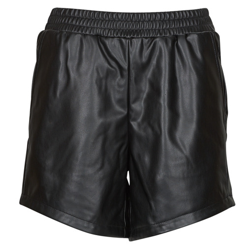 Vêtements Femme Shorts overdye / Bermudas Noisy May NMPROOF HW PU SHORTS overdye Noir
