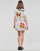 Vêtements Femme Robes courtes Desigual VEST_NEWSPAPER Blanc / Multicolore