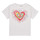 Vêtements Fille T-shirts manches courtes Desigual TS_HEART Blanc / Multicolore