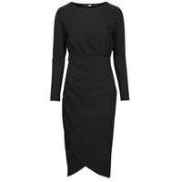 Vêtements Femme Robes courtes Karl Lagerfeld LONG SLEEVE JERSEY DRESS Noir