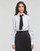 Vêtements Femme Chemises / Chemisiers Karl Lagerfeld BIB Jeans SHIRT W/ MONOGRAM NECKTIE Blanc