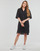 Vêtements Femme Robes courtes Karl Lagerfeld BRODERIE ANGLAISE SHIRTDRESS Noir