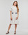 Vêtements Femme Robes courtes Karl Lagerfeld PIQUE POLO DRESS Blanc / Noir