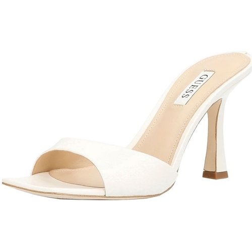 Chaussures Femme Sandales et Nu-pieds Guess Sandales à talons  ref 52451 Cream Blanc