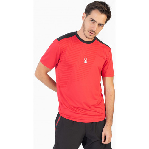 Vêtements Homme T-shirts manches courtes Spyder Top à col rond Rouge