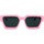 Montres & Bijoux Lunettes de soleil Leziff Occhiali da Sole  Los Angeles M3492 C19 Rosa Rose