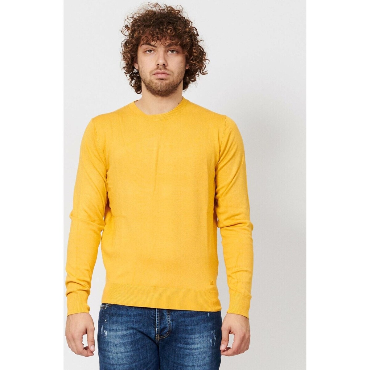 Vêtements Homme T-shirts Looked manches courtes Yes Zee M835-MR00 Jaune