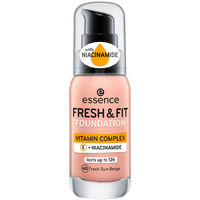 Beauté Fonds de teint & Bases Essence Fresh & Fit Maquillaje 40-fresh Sun Beige 