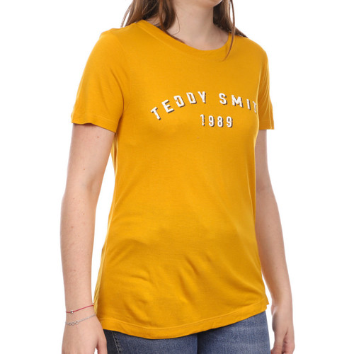 Vêtements Femme T-shirts manches courtes Teddy Smith 31014146D Jaune