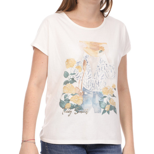 Vêtements Femme T-shirts manches courtes Teddy Smith 31015163D Blanc
