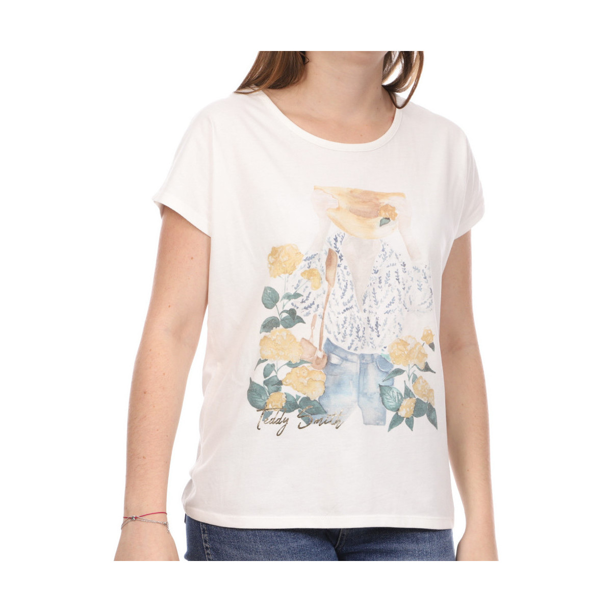 Vêtements Femme T-shirts & Polos Teddy Smith 31015163D Blanc