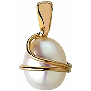 Montres & Bijoux Femme Pendentifs Brillaxis Pendentif or 18 carats perle de culture 8/8,5 mm Jaune