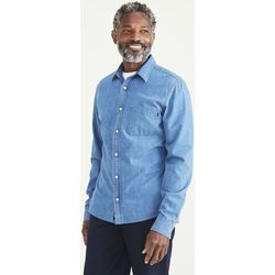 Vêtements Homme Chemises manches longues Dockers A1114 0045 - ORIGINAL-A3871 INDIGO RINSE Bleu