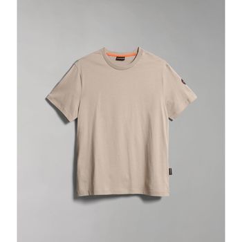 Vêtements Homme T-shirts & Polos Napapijri S-CASCADE SS - NP0A4GPD-NBI BEUGE STONE Beige