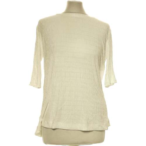Vêtements Femme The home deco fa Zara top manches courtes  40 - T3 - L Blanc Blanc