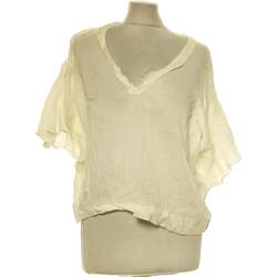 Vêtements Femme T-shirts & Polos Zara top manches courtes  40 - T3 - L Blanc Blanc