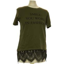 Vêtements Femme Pulls & Gilets Zara top manches courtes  36 - T1 - S Vert Vert