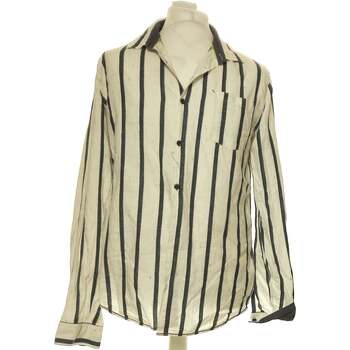 Vêtements Homme Chemises manches longues Bonobo Chemise Manches Longues  40 - T3 - L Blanc