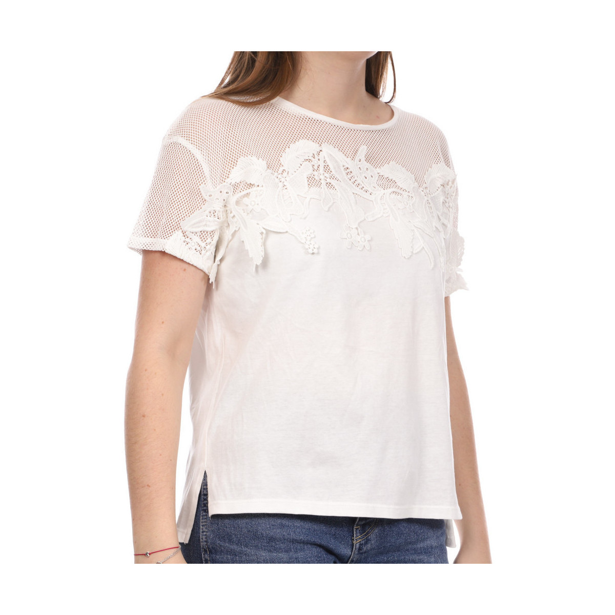 Vêtements Femme T-shirts manches courtes Teddy Smith 31013911D Blanc