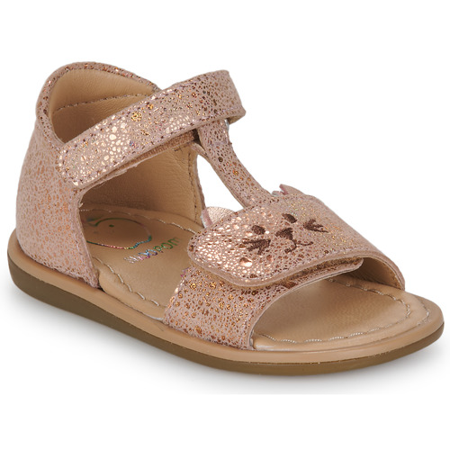 Chaussures Fille Sandales et Nu-pieds Shoo Pom TITY MIAOU Rose / Cuivré