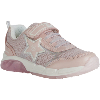 Chaussures Fille Baskets basses Geox  Rouge