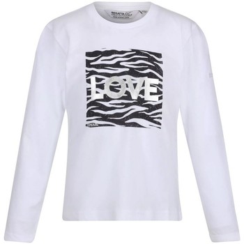 Vêtements Enfant T-shirts logo-embellished manches longues Regatta  Blanc