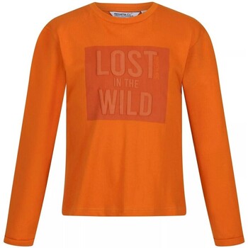 Vêtements Enfant T-shirts manches longues Regatta Wenbie III Lost In The Wild Orange